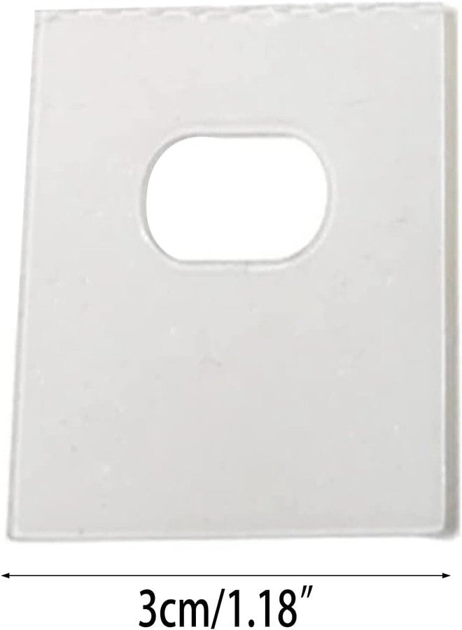 20 قطعة من شريط لاصق شفاف لإصلاح الستائر الرأسية الصغيرة، مع فتحات مقطوعة مسبقًا، ملحقات الستائر الرأسية والستائر. - Image 2